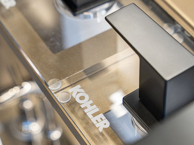 Kohler display at Green Art Plumbing Supply